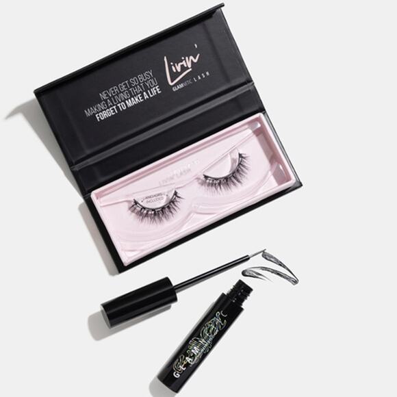 Glamnetic Livin Lash +  Glamnetic Liquid Magnetic Eyeliner Bundle NEW - Picture 1 of 7